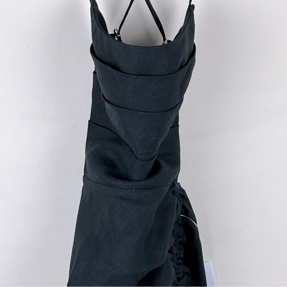 Rumer | 70s Romantic Coastal Vibes LouLou Black Strappy Maxi Dress | XS - Picture 6 of 9